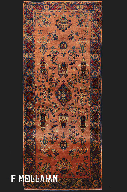 Tapis Persan Kashan « TAFFAZOLI » en Soie Noué à la Main n°:14081749